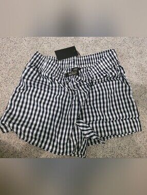 NWT - Lulu Mac Blue and White Gingham Bottoms Size Large